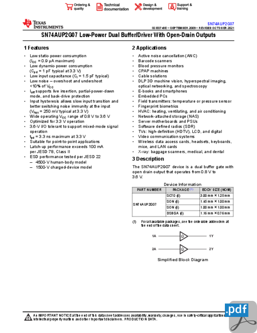 SN74AUP2G07DCKR.pdf