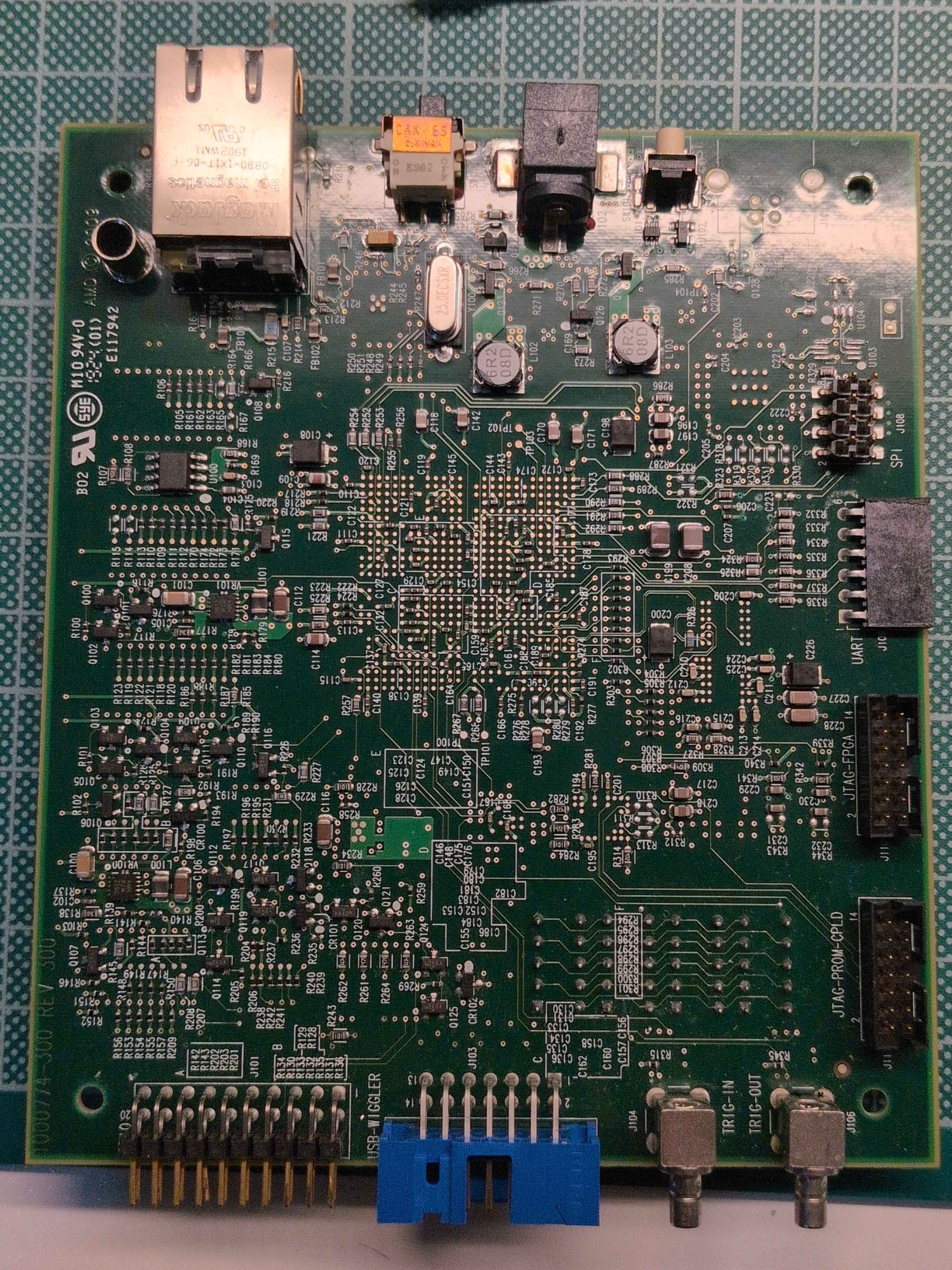 Back side of the wombat board