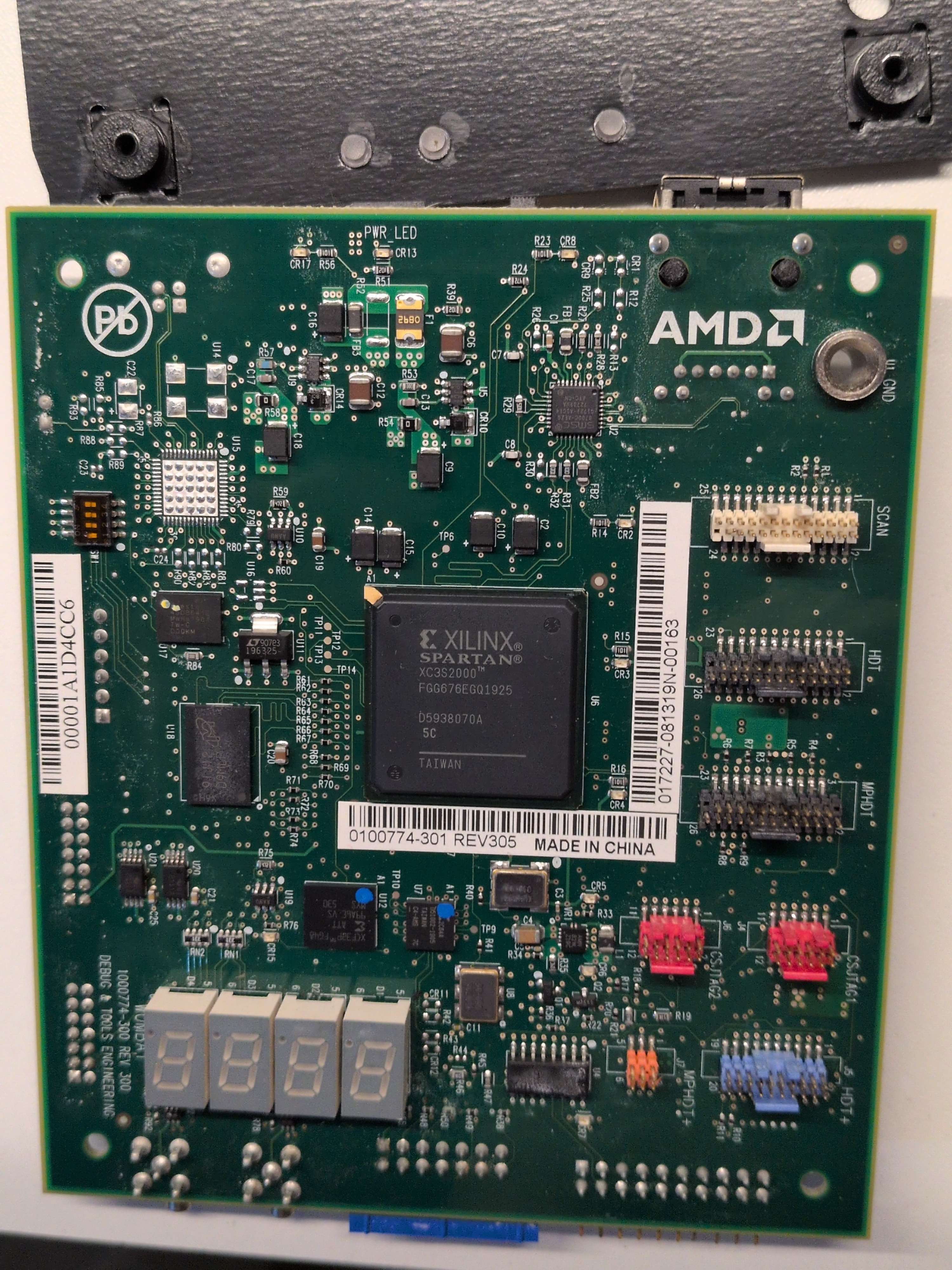 Front side of the wombat board