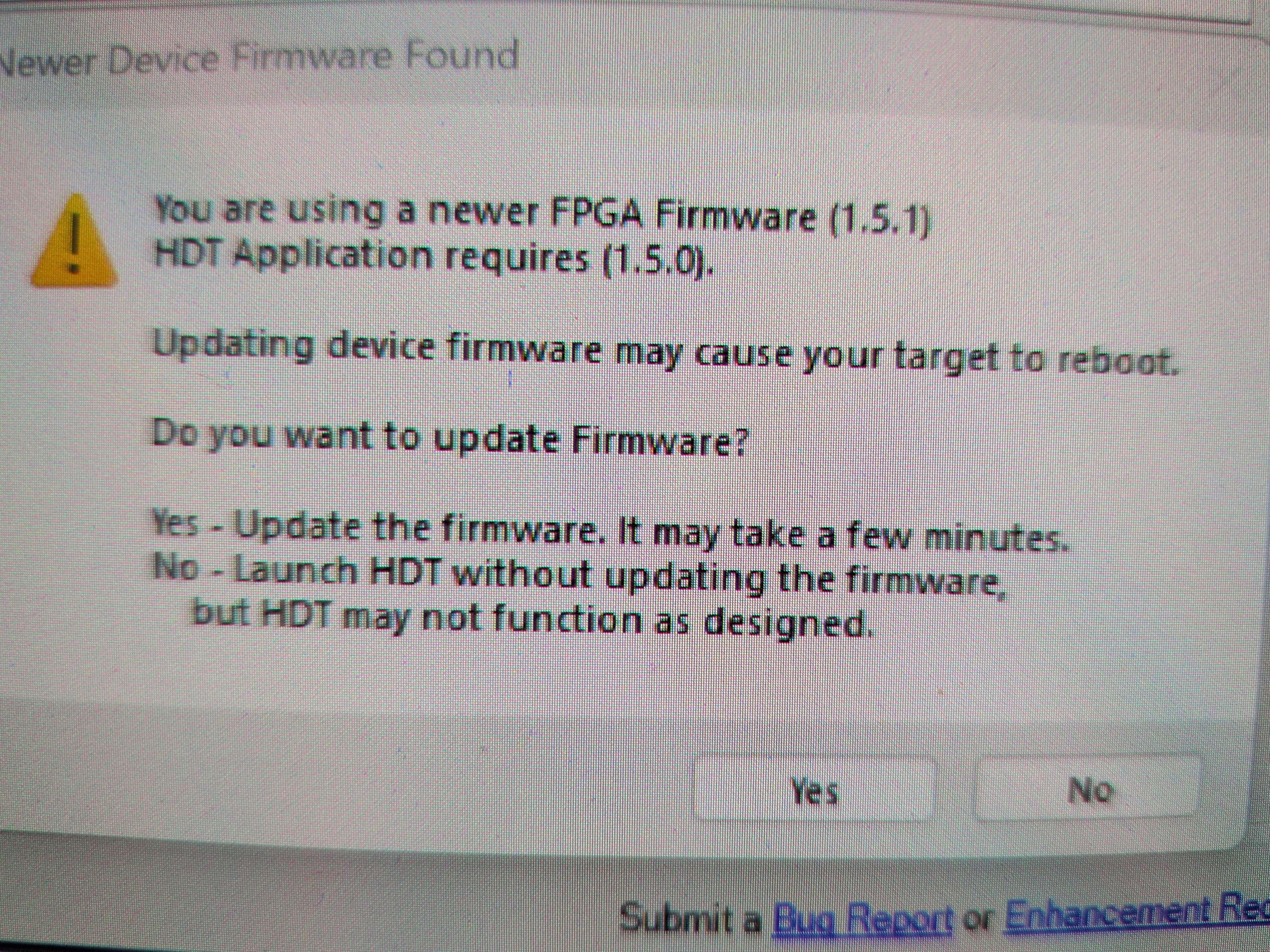 Wombat new FPGA image detected